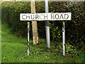 Church Road sign