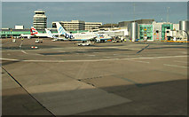 SJ8284 : Manchester Airport by Thomas Nugent