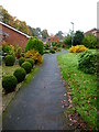 Path between houses to Claydon Road