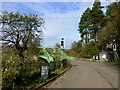 Approaching Chain Bridge over the river Usk, near Usk