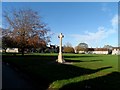 War Memorial and green at Evenley