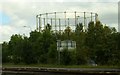 Gasometer by the M65 in Burnley