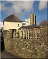 Cottage and church, Ilsington