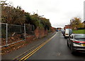 Collapsed wall, Head Street, Pershore