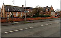 Station Road side of Queen Elizabeth Drive houses in Pershore