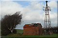 SN9927 : Old windmill at Twyn y Gaer by John Winder