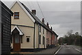 Cottages by the A140, Little Stonham