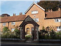 Early 17th century archway and almshouses in Winchester