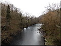 Upstream along the River Taff from Pont-y-gwaith