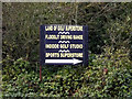 TM1478 : Golf Superstore sign on the A143 Old Bury Road by Geographer