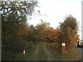 The entrance to Red Lodge on Coursers Road