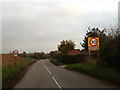 Entering Tunstall on the B1078 Ash Road