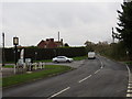 The B1110 and B1145 Cross Roads at the Kings Head PH in North Elmham