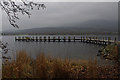SD3195 : Brantwood jetty, Coniston Water by Ian Taylor