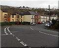 Junction of three roads in Pwllgwaun, Pontypridd