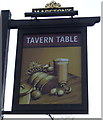 Tavern Table sign (for the Bobbin Mill pub)