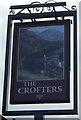 SD5221 : Sign for The Crofters pub by JThomas