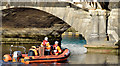 J3474 : Rescue boat, River Lagan, Belfast (November 2014) by Albert Bridge