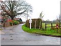 Junction of Sandpit Hall Road, Trotters Lane and footpath