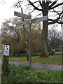 Roadsign on Scole Common Road