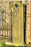 SJ9888 : Old Headstone in St Thomas's Churchyard by David Dixon