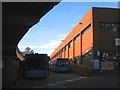 Bus and coach parking along west side of National Express depot, Coventry