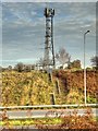 Telecoms Mast next to the M6 Motorway