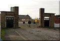 Old colliery entrance gates, Colliery Road, Bircotes