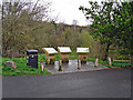 Information boards at Haltwhistle Burn