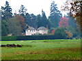 Sunning House seen from footpath on golf course