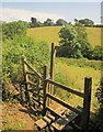 Stile in valley below Membland