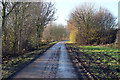 Muddy lane towards North Farm