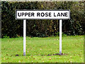 Upper Rose Lane sign