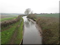 De-watered section of canal north of bridge 211