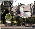 Lychgate and Spire Appeal progress board in Alderley Edge