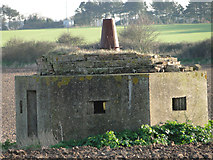 TG2937 : One of the WW2 pillboxes at Bacton by Adrian S Pye