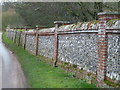 Flint Wall near Raynham Hall, Norfolk