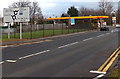 Twin roundabouts ahead, Henllys Way, Cwmbran