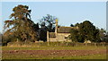 Across the field to Llangyfiw church