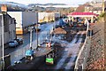 Borders Railway work in Low Buckholmside, Galashiels