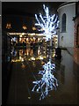 Christmas lights in the Crowngate Shopping Centre