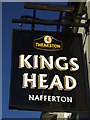 Sign for the Kings Head, Nafferton