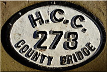 SO6246 : Bridge sign by Jonathan Billinger