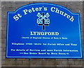 Nameboard, St Peter