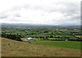 A section of the drumlin belt between the Mournes and the Slieve Croob range