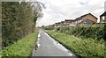 Gardens extended over drainage ditch at Stainforth