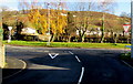 Junction of Castle Road and the A40 in Crickhowell