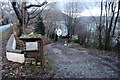 House and Loch Tay appear among bare winter trees