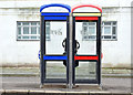 Telephone boxes, Malone Road, Belfast (December 2014)