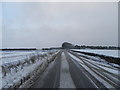 Wintry road near Newton of Affleck